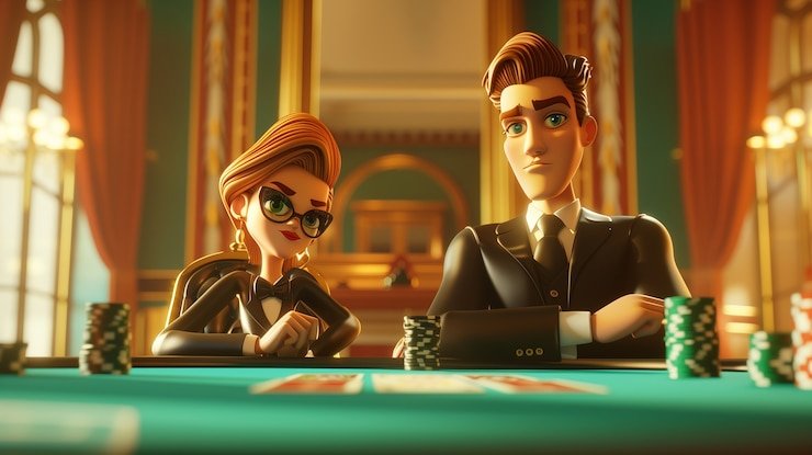 Statistik permainan dan bonus untuk pemain Casino Hold'em di tajir 777
